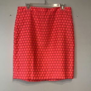 J. Crew Pink Dot Pencil Skirt - NWT!
